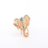 Kaamastra Golden Punk vintage Elephant Ring